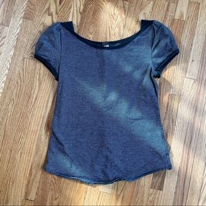 We the Free Striped Cap Sleeve Tee Small